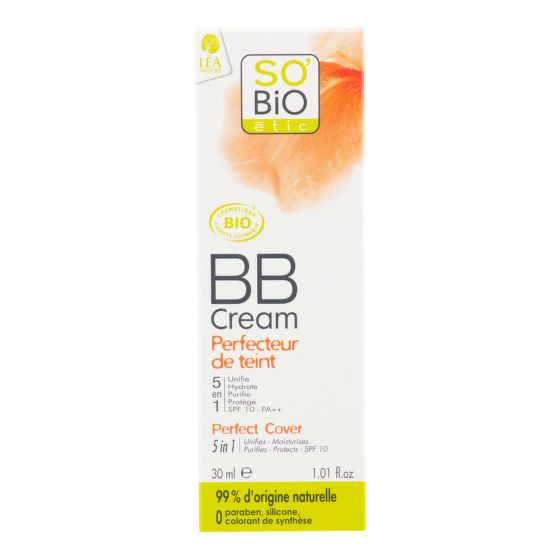 BB krém 5v1 02 béžová žiarivá 30 ml BIO   SO’BiO étic