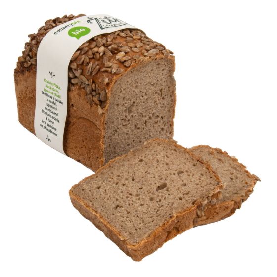 Chléb žitný celozrnný 500 g BIO   COUNTRY LIFE