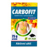 CARBOFIT aktívne rastlinné uhlie 25 g   DACOM