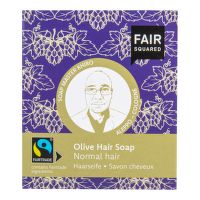 Šampón tuhý na umývanie vlasov - olivový pre normálne vlasy 2x80g  FAIR SQUARED