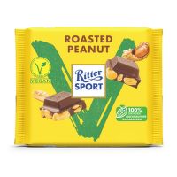 Čokoláda vegán s praženými arašidmi 100 g   RITTER SPORT