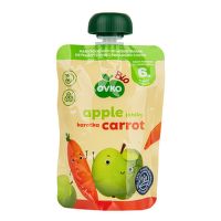 Dojčenská výživa jablko, mrkva - kapsička 90 g BIO   OVKO