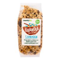 Granola - Chrumkavé ovsené müsli s kokosom 350 g BIO   COUNTRY LIFE