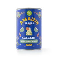 Krém kokosový na šľahanie 30 % tuku 400 ml BIO   AMAIZIN