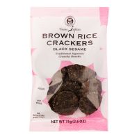 Crackery celozrnné ryžové s čiernym sezamomCrackery celozrnné ryžové s čiernym sezamom 75 g   MUSO